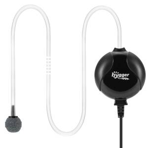 Hygger Quiet Mini Air Pump for Aquarium 1.5 Watt Oxygen Fish Air Pump for 1-15 Gallon Fish Tank with Accessories
