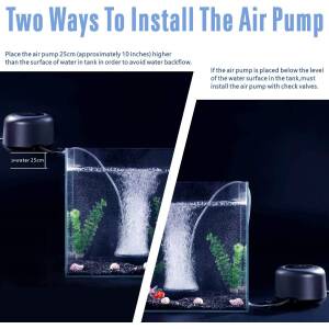 AQQA Aquarium Air Pump,5W 10W...