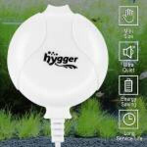 Hygger Quiet Mini Air Pump for Aquarium 1.5 Watt Oxygen Fish Air Pump for 1-15 Gallon Fish Tank with Accessories