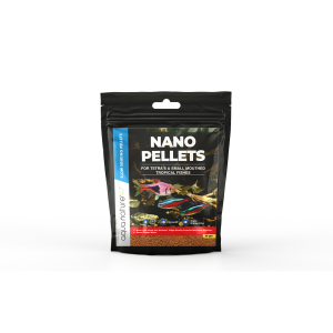 AquaNature Nano Pellets Slow Sinking Pellet Fish Food for Tetra’s & Small Mouthed Tropical Freshwater Fish