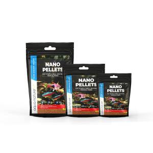 AquaNature Nano Pellets Slow Sinking Pellet Fish Food for Tetra’s & Small Mouthed Tropical Freshwater Fish