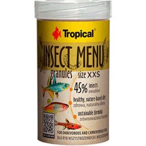 Tropical Insect Menu Sinking Granules XXS Fish Food 64g/100ml- 64013