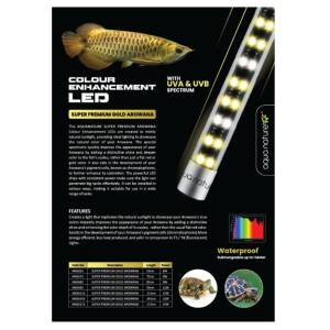 AquaNature Colour Enhancement LED with UVA & UVB Spectrum Tanning Lights for Arowana, Tropical,Reptiles & Marine Fishes.